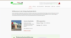 Desktop Screenshot of ginkgo-apotheke-berlin.de